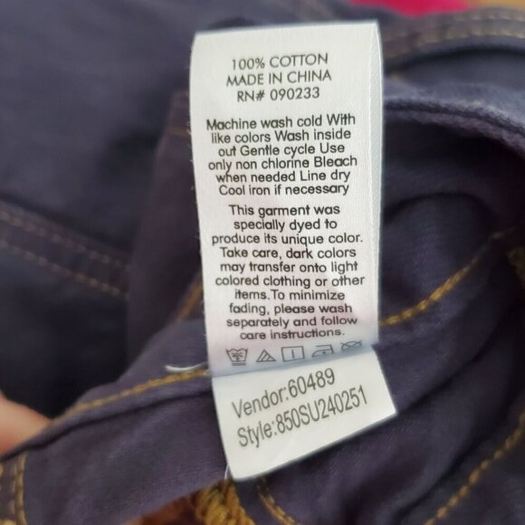 PacSun Low Rise Baggy Cargo Pants Size 22 Dark Blue Wide Leg 27x30 - Picture 7 of 14